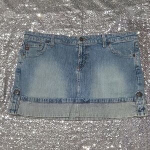 LEI Denim Blue Mini Skirt